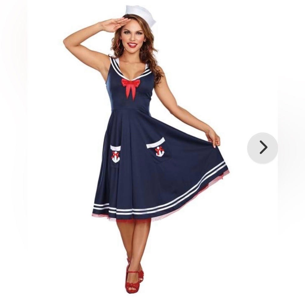 Sexy Sailor costume size 1X/2X hat not included